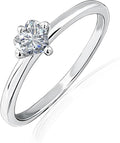 Heart-Cut Solitaire Diamond Ring